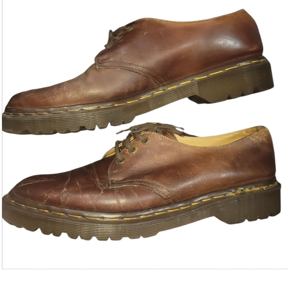 Dr. Martens doc 1561 oxford Brown Leather Shoes 9 m 10 w - Picture 2 of 7